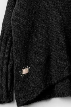 Ewa i Walla Pullover 44991 GURLI in schwarz (black) - superfeine Alpakawolle