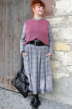 Ewa i Walla Pullunder 33374 GUNDA in himbeerrot (heather) - 80% recycelte Baumwolle