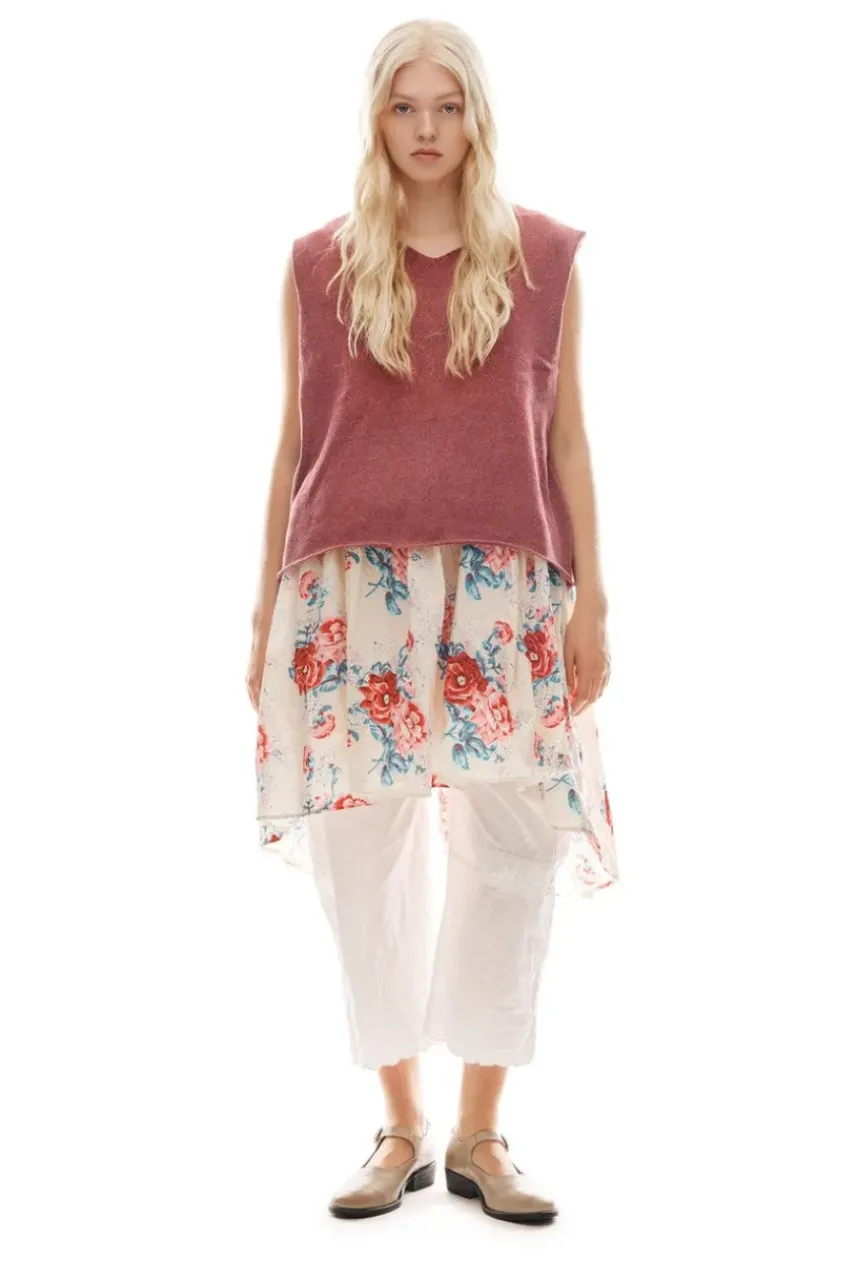 Ewa i Walla Pullunder 33374 GUNDA in himbeerrot (heather) - 80% recycelte Baumwolle