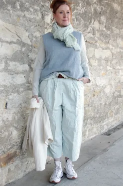 Ewa i Walla Pullunder 33374 GUNDA in hellblau (light blue) - 80% recycelte Baumwolle