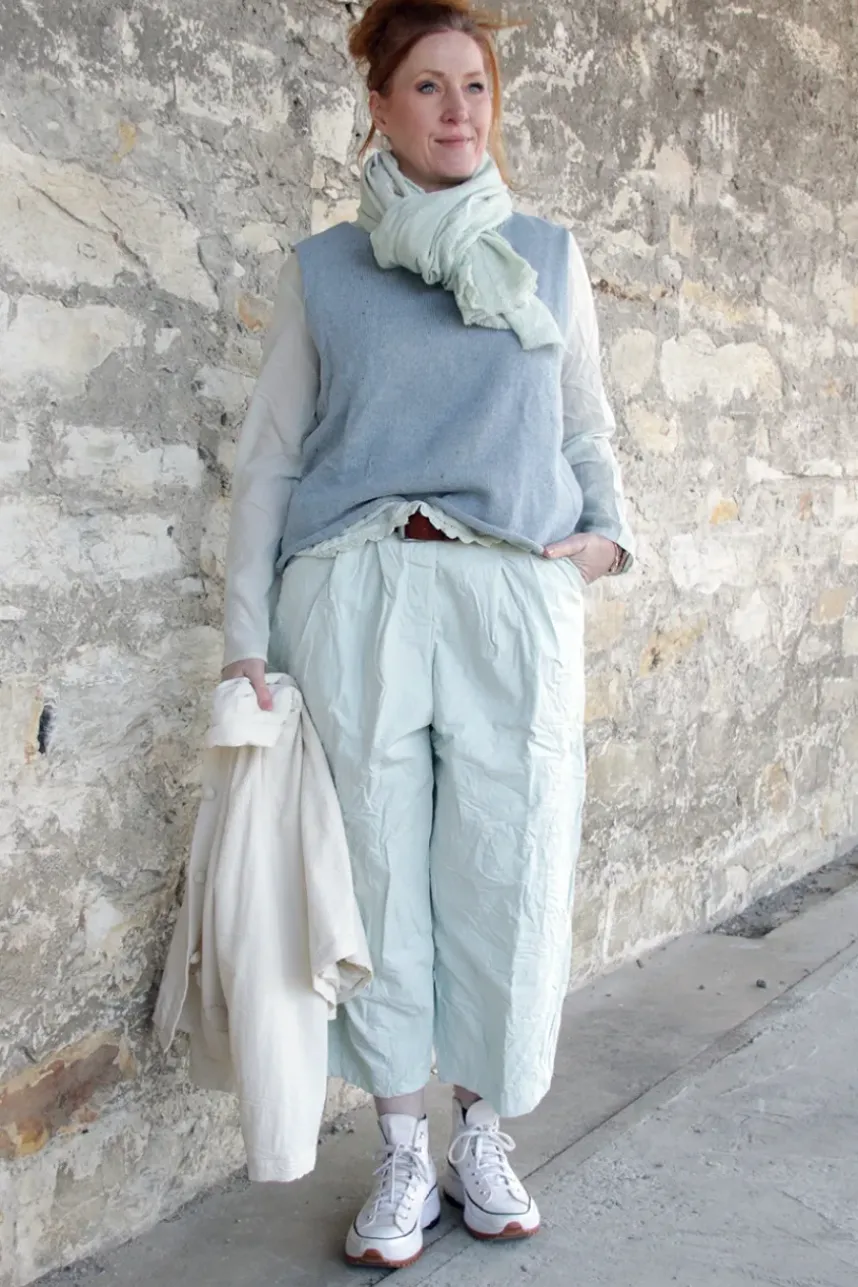Ewa i Walla Pullunder 33374 GUNDA in hellblau (light blue) - 80% recycelte Baumwolle