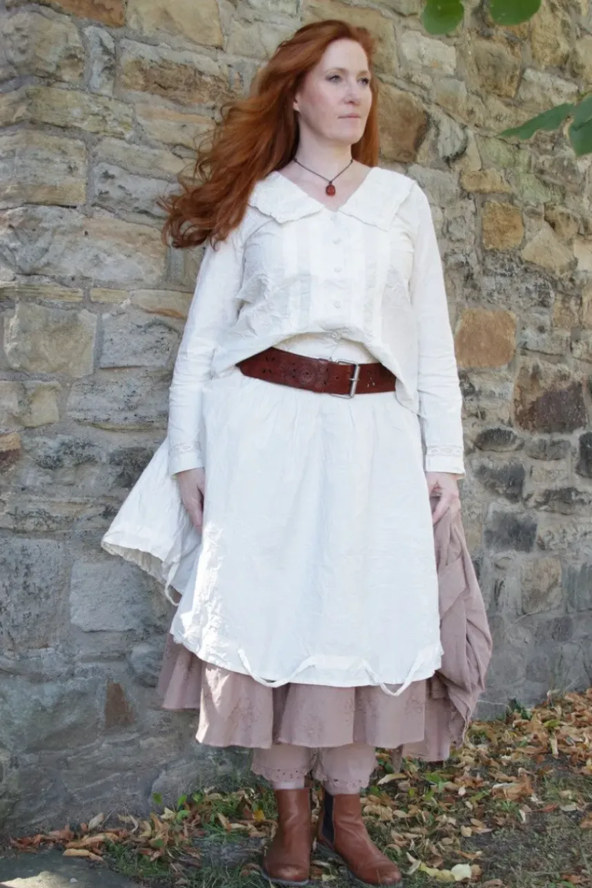 *Ewa i Walla Rock 22237 AILA in cremeweiß (cream) - reine Knitterbaumwolle