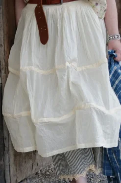 Ewa i Walla Rock 22223 CASANDRA im zarten gelb (vanilla) - Organza aus reiner Baumwolle