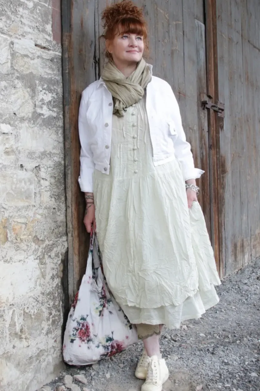 Ewa i Walla Rock 22223 CASANDRA im hellen mint (soft mint) - Organza aus reiner Baumwolle