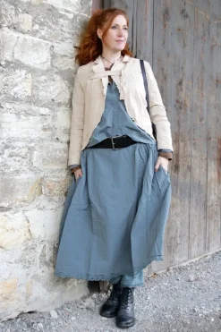 *Ewa i Walla Rock 22239 GITTE in blau grau (storm blue) - reine Knitterbaumwolle