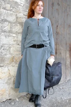 *Ewa i Walla Rock 22239 GITTE in blau grau (storm blue) - reine Knitterbaumwolle