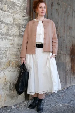 *Ewa i Walla Rock 22239 GITTE in zartem creme (cream) - reine Knitterbaumwolle