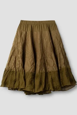 *Ewa i Walla Rock 22253 PIRJO in oliv (olive) - reine Baumwolle mit zarter Stickerei