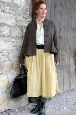 *Ewa i Walla Rock 22257 SMILLA im hellen lemon (ecru) - reine Baumwolle mit Stickerei