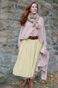 *Ewa i Walla Rock 22257 SMILLA im hellen lemon (ecru) - reine Baumwolle mit Stickerei