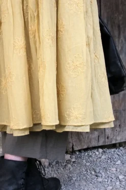 *Ewa i Walla Rock 22257 SMILLA im hellen lemon (ecru) - reine Baumwolle mit Stickerei