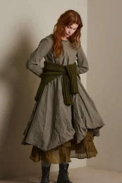 Ewa i Walla Rock 22220 TINE oliv (olive) - Hard Voile aus reiner Baumwolle