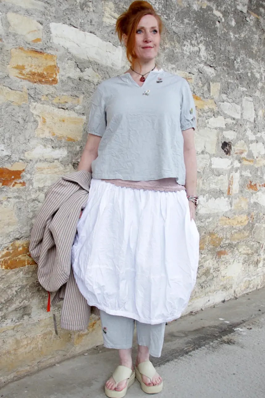 Ewa i Walla Rock DESIRE 22269 in weiß (white) - reine Knitterbaumwolle