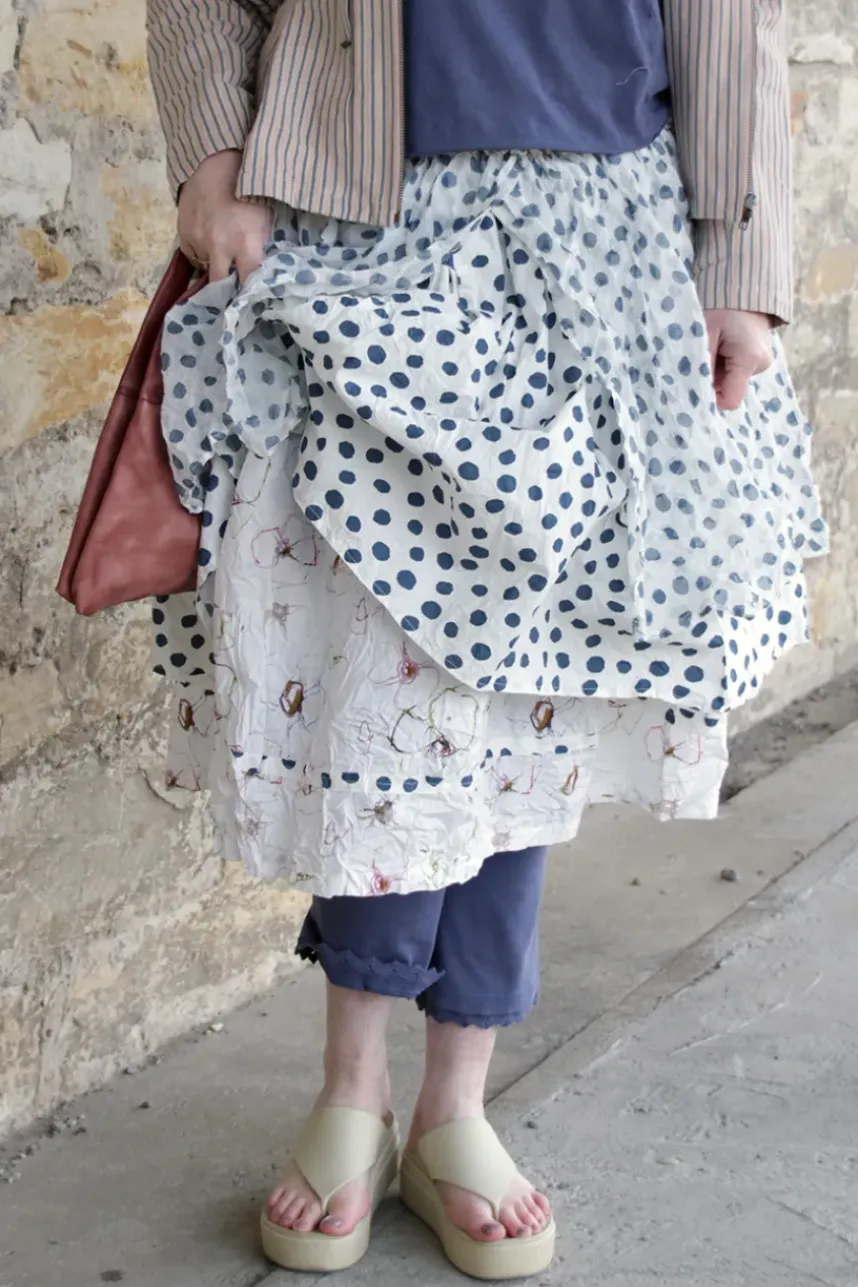 Ewa i Walla Rock ISABELLA 22260 mit zartem Flower Print (original) - reine Knitterbaumwolle
