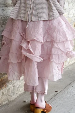 Ewa i Walla Rock TINE 22276 in rose (pale mauve) - Hard Voile aus reiner Baumwolle
