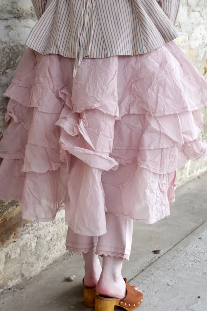 Ewa i Walla Rock TINE 22276 in rose (pale mauve) - Hard Voile aus reiner Baumwolle