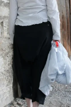 Ewa i Walla Sarouel-Hose 11409 MAJVI in schwarz (black) - softes Leinen