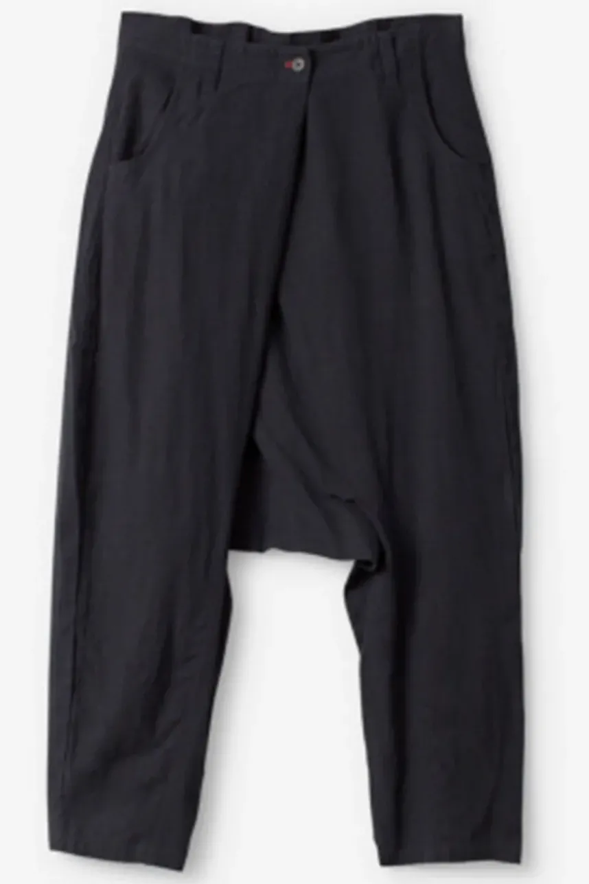 Ewa i Walla Sarouel-Hose 11409 MAJVI in schwarz (black) - softes Leinen