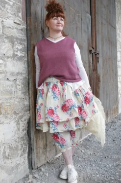 Ewa i Walla Shirt 44975 ELSA in creme mit Ringel in pastellgelb (vanilla striped jersey) - softer Jersey