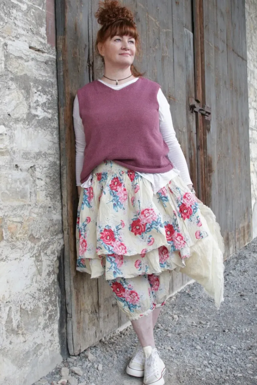 Ewa i Walla Shirt 44975 ELSA in creme mit Ringel in pastellgelb (vanilla striped jersey) - softer Jersey