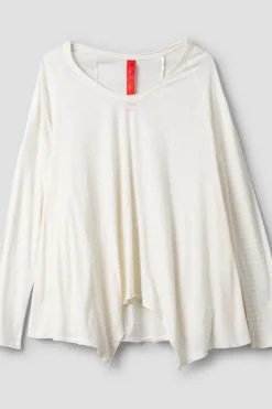 Ewa i Walla Shirt 44975 ELSA in creme mit Ringel in pastellgelb (vanilla striped jersey) - softer Jersey