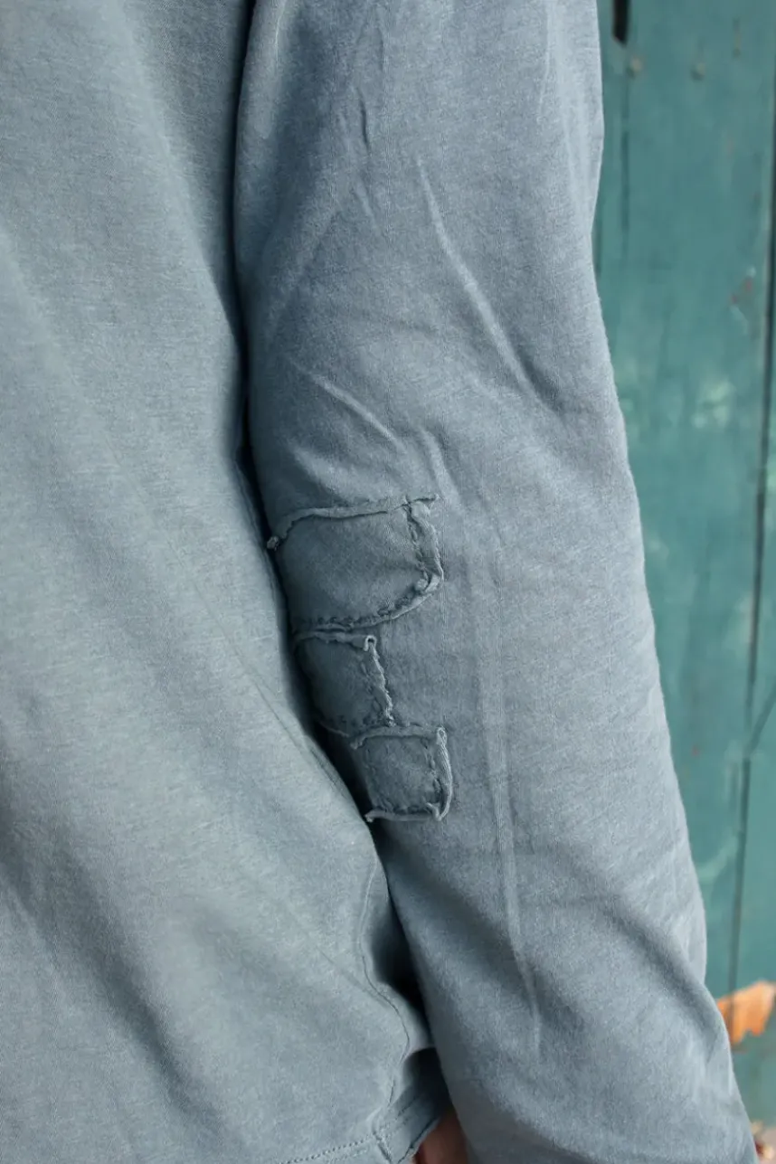 *Ewa i Walla Shirt 44987 GISELA in blau grau (storm blue) - softer Jersey aus reiner Baumwolle