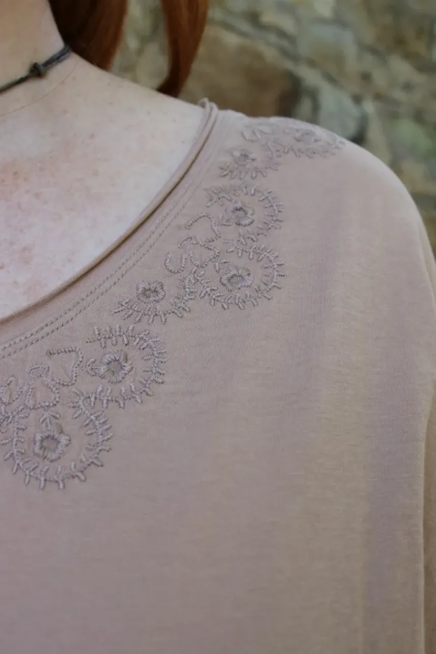 *Ewa i Walla Shirt 44985 GYRID in altrose (taupe) - Jersey aus reiner Baumwolle