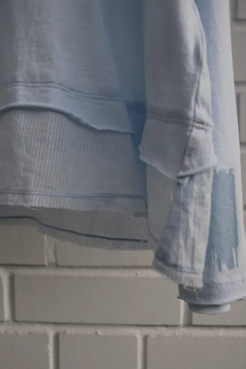 Ewa i Walla Shirt 44977 LYDIA in pastellblau (ice blue) - softer Jersey aus reiner Baumwolle