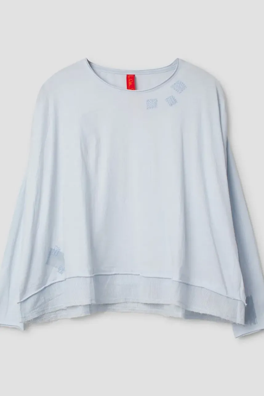 Ewa i Walla Shirt 44977 LYDIA in pastellblau (ice blue) - softer Jersey aus reiner Baumwolle