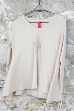 Ewa i Walla Shirt 44861 SALLY in ivory/creme - reiner Jersey