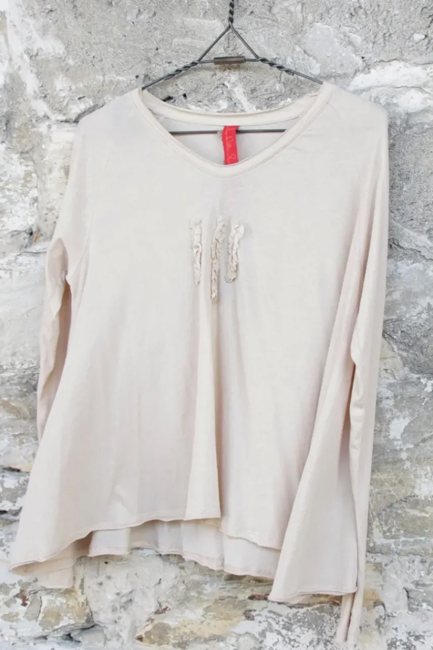 Ewa i Walla Shirt 44861 SALLY in ivory/creme - reiner Jersey