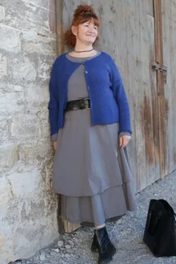 Ewa i Walla Shirt 44943 TYRA in graublau (dim grey) - Jersey aus reiner Baumwolle