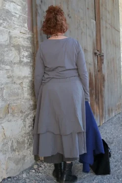 Ewa i Walla Shirt 44943 TYRA in graublau (dim grey) - Jersey aus reiner Baumwolle