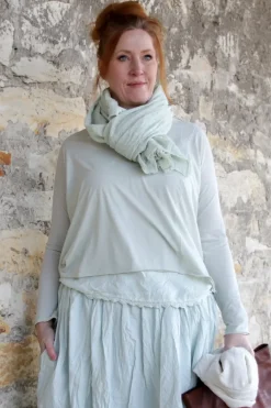 Ewa i Walla Shirt ZITA 44146 in zartem mint (soft jade) - softes Jersey aus reiner Baumwolle