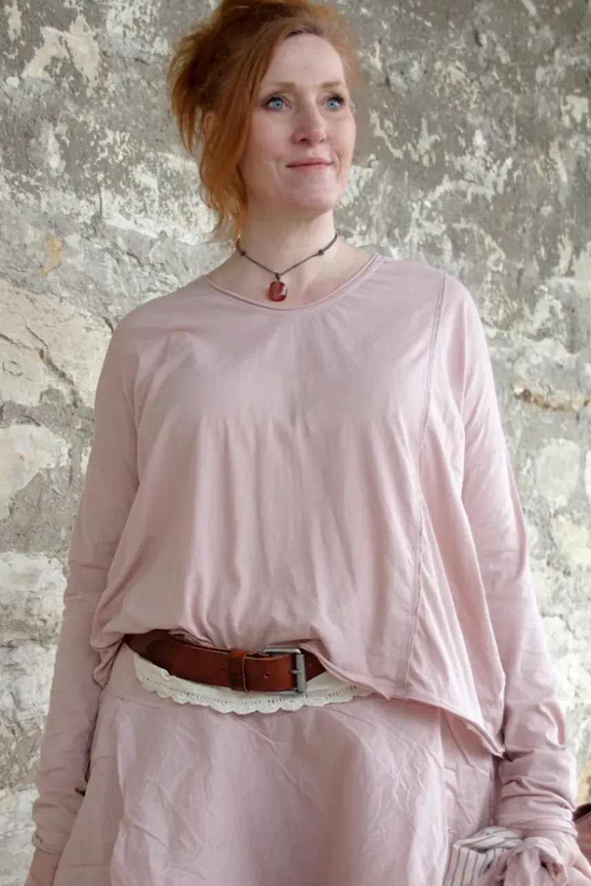 Ewa i Walla Shirt ZITA 44146 in rose (pale mauve) - softes Jersey aus reiner Baumwolle