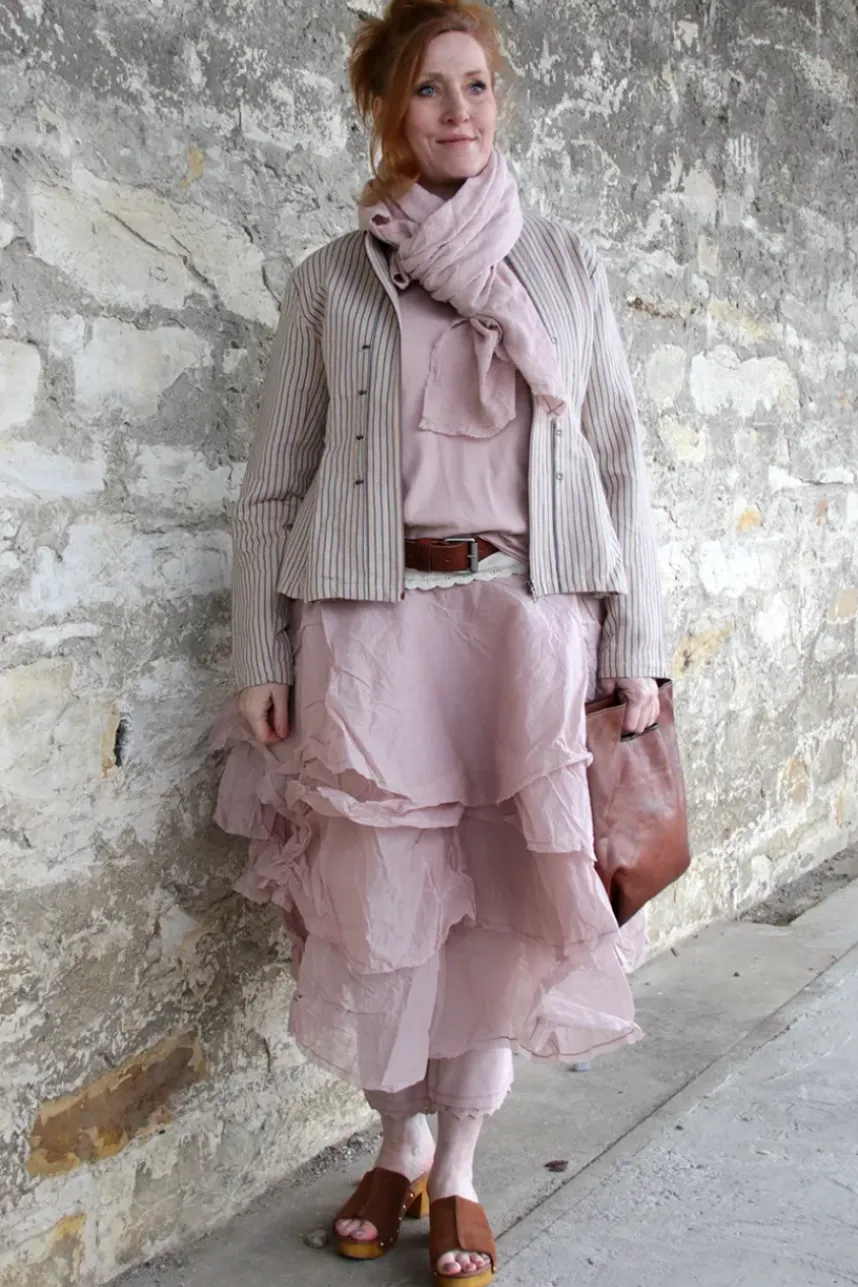 Ewa i Walla Shirt ZITA 44146 in rose (pale mauve) - softes Jersey aus reiner Baumwolle