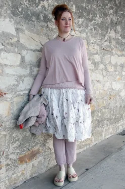 Ewa i Walla Shirt ZITA 44146 in rose (pale mauve) - softes Jersey aus reiner Baumwolle