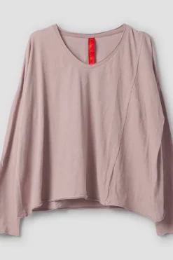 Ewa i Walla Shirt ZITA 44146 in rose (pale mauve) - softes Jersey aus reiner Baumwolle