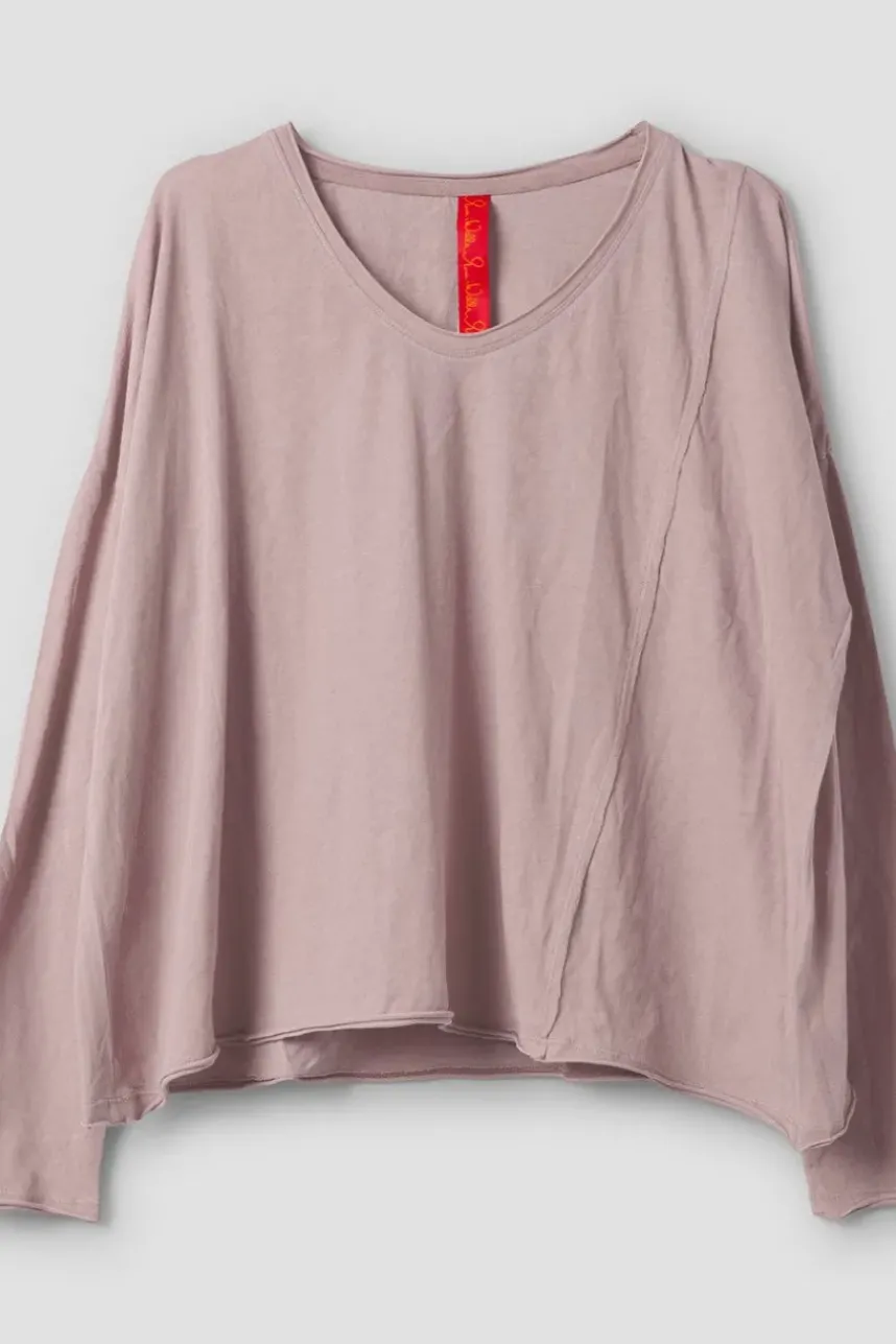 Ewa i Walla Shirt ZITA 44146 in rose (pale mauve) - softes Jersey aus reiner Baumwolle