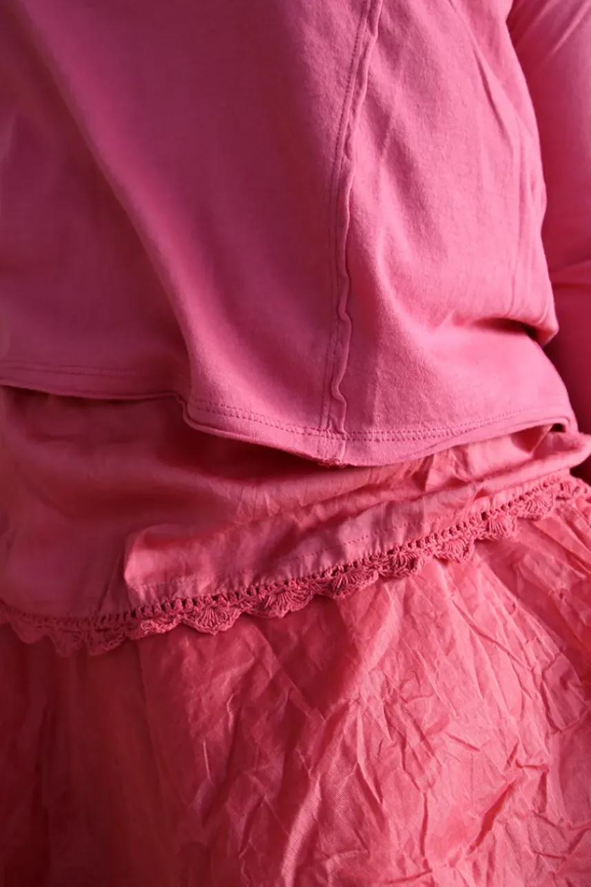 Ewa i Walla Shirt ZITA 44146 in korallenrot (cerise) - softes Jersey aus reiner Baumwolle