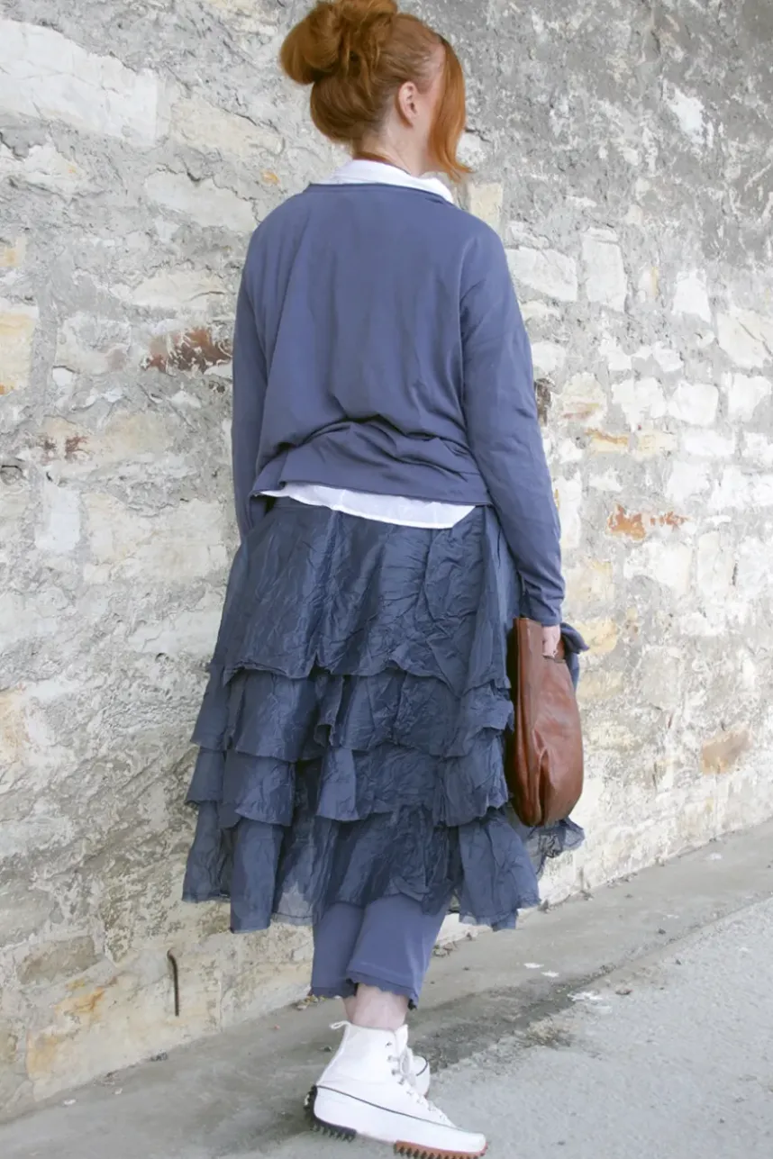 Ewa i Walla Shirt ZITA 44146 in blau (blue) - softes Jersey aus reiner Baumwolle