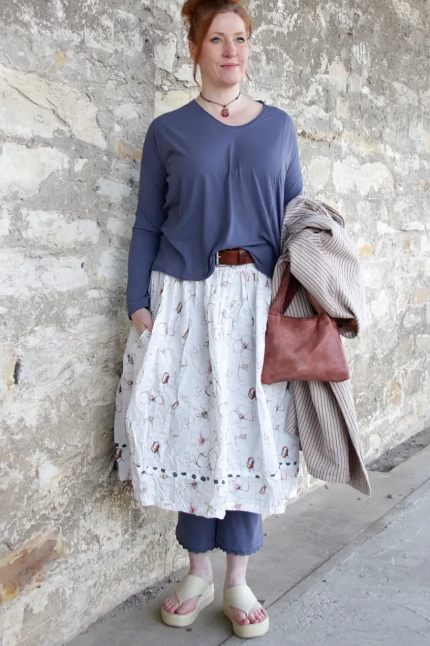 Ewa i Walla Shirt ZITA 44146 in blau (blue) - softes Jersey aus reiner Baumwolle