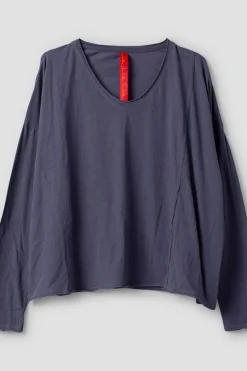 Ewa i Walla Shirt ZITA 44146 in blau (blue) - softes Jersey aus reiner Baumwolle