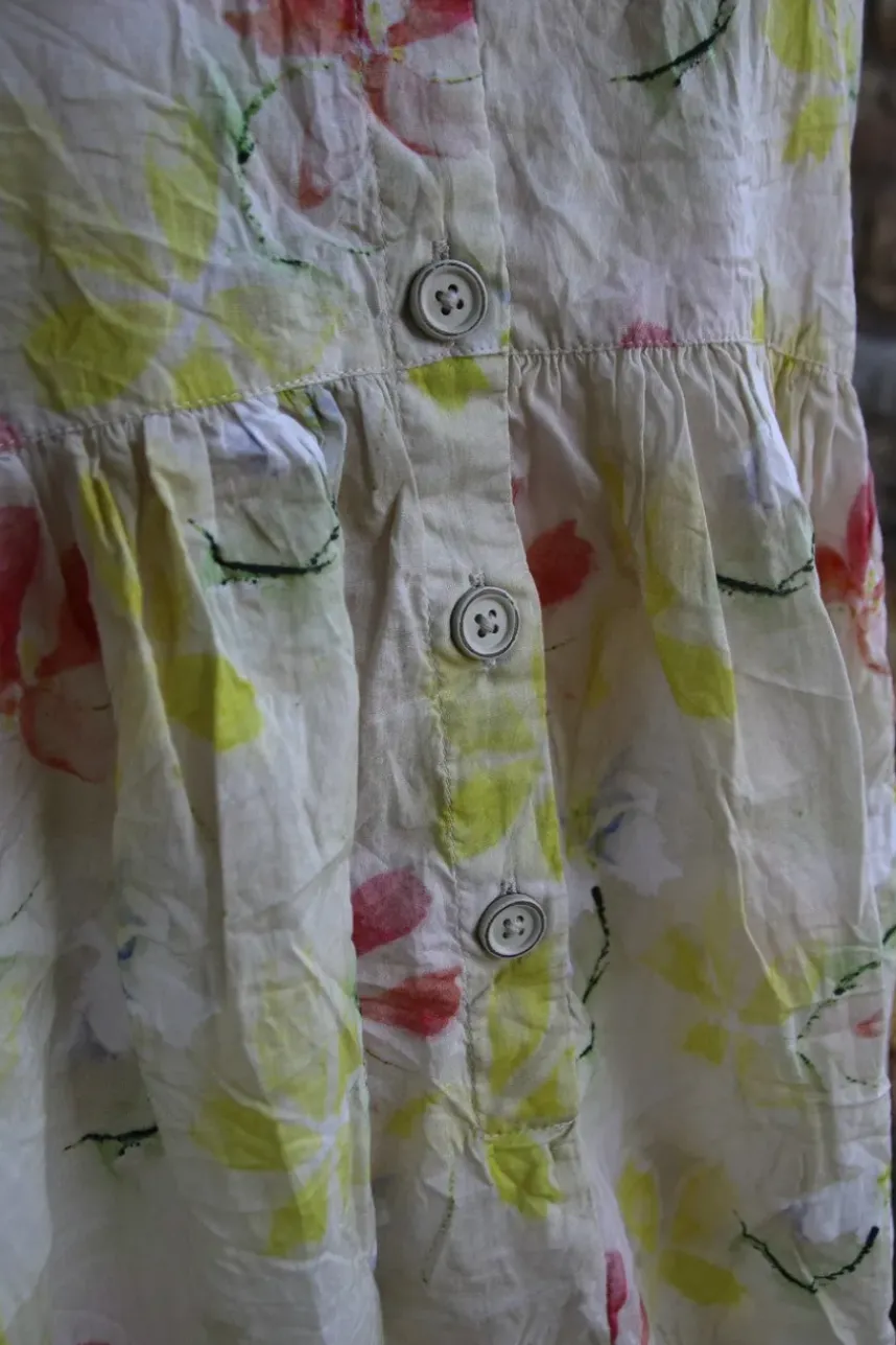 Ewa i Walla SUMMER SPECIALS Kleid 55910 MANJA in creme mit Flowerprint - luftiger Voile