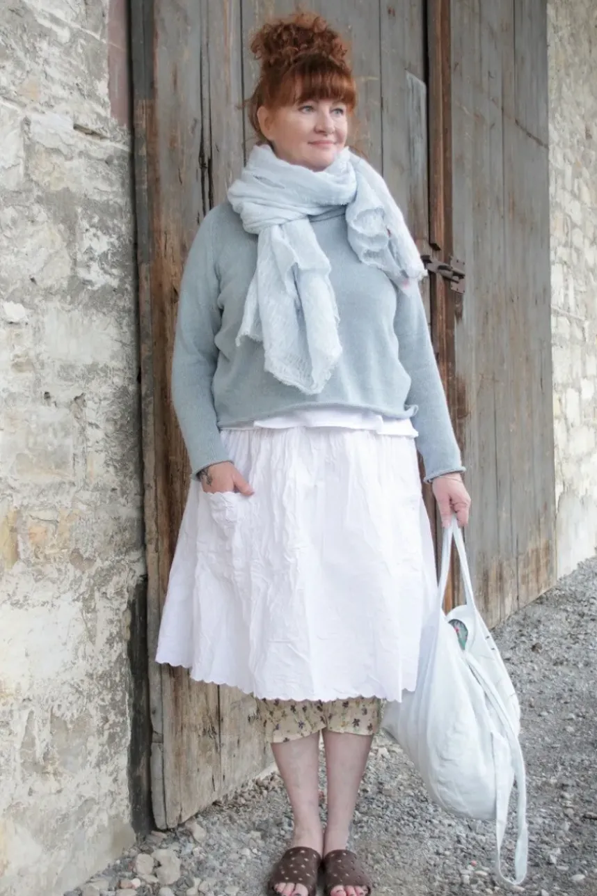 Ewa i Walla Tasche 77591 ELISE in pastellblau (ice blue) - softes Leinen