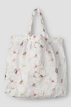 Ewa i Walla Tasche CARRIE 77612 in weiß mit zartem Flower Print (original)- reine Baumwolle