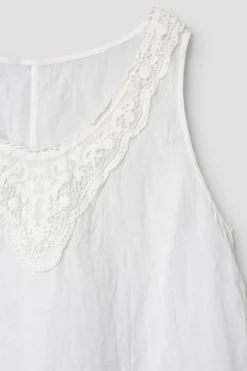 Ewa i Walla Top 33361 MISA in reinweiss (white) - Sushi Voile aus Viskose & Baumwolle