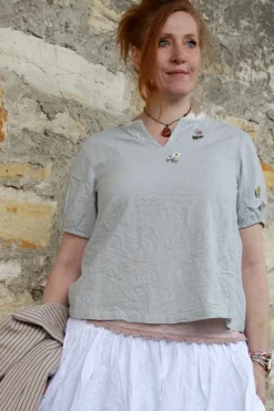 Ewa i Walla Top NORA 33398 in rose (pale mauve) - reine Viskose