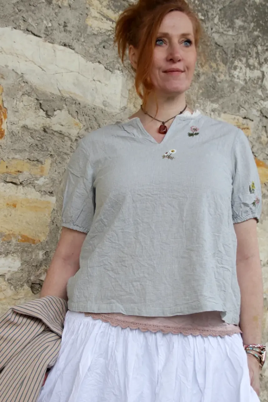 Ewa i Walla Top NORA 33398 in rose (pale mauve) - reine Viskose