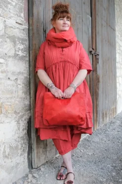 Ewa i Walla Tunika 44953 AGDA in rosenrot (rose) - reine Knitterbaumwolle